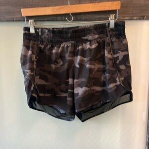Athleta Black and Gray Athletic Shorts Lightweight Sporty Design